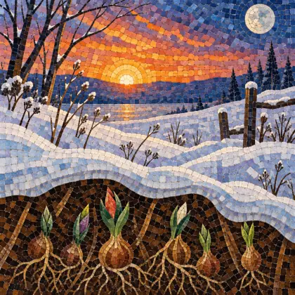 The Garden in Winter - poem by - Lucy Maud Montgomery