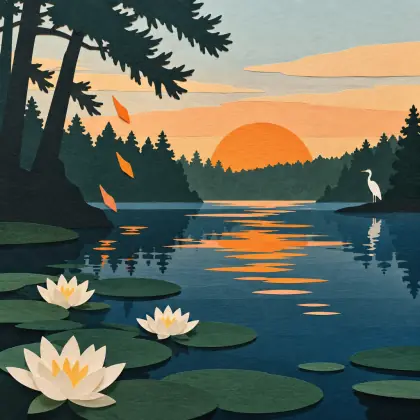 At Great Pond - poem by - Mary Oliver