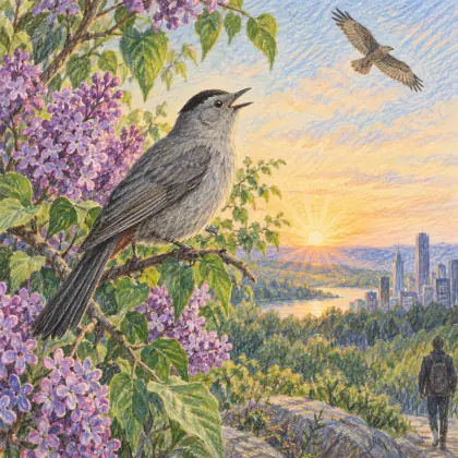 Catbird - poem by - Mary Oliver