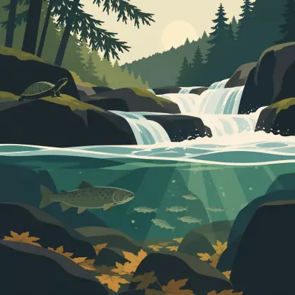 Climbing the Chagrin River - poem by - Mary Oliver