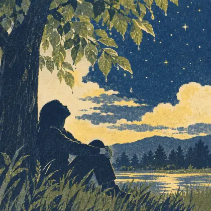 Last Night the Rain Spoke to Me - poem by - Mary Oliver