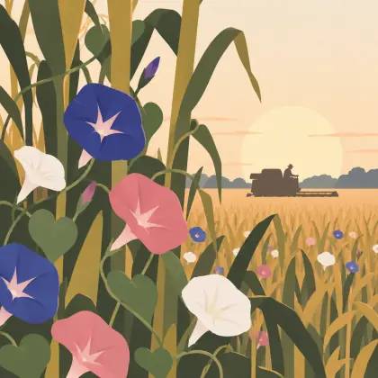 Morning Glories - poem by - Mary Oliver