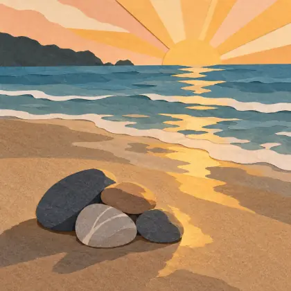 On the Beach - poem by - Mary Oliver