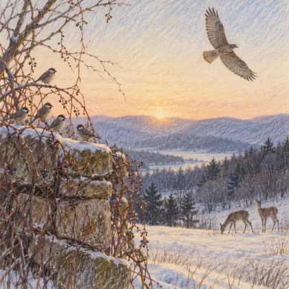 On Winter's Margin - poem by - Mary Oliver