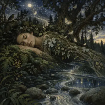 Sleeping in the Forest - poem by - Mary Oliver