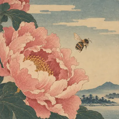 A Bee - poem by - Matsuo Basho
