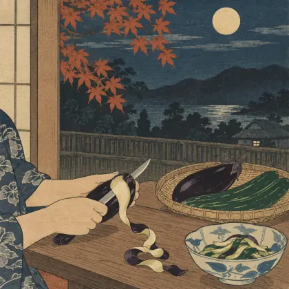 A Cool Fall Night - poem by - Matsuo Basho
