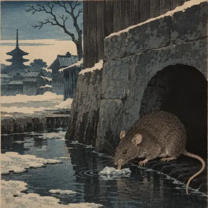 Bitter Tasting Ice - poem by - Matsuo Basho