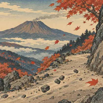 Blowing Stones - poem by - Matsuo Basho