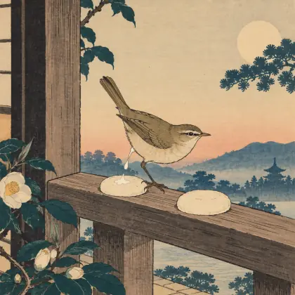 Bush Warbler - poem by - Matsuo Basho