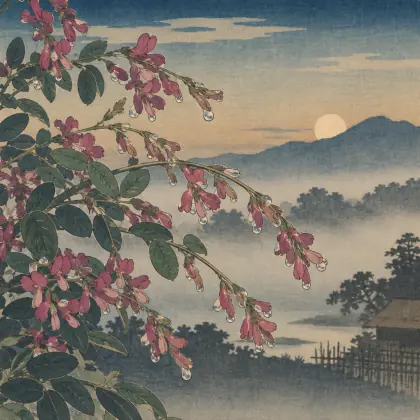 Bush-clover Flowers - poem by - Matsuo Basho