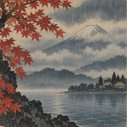 Chilling Autumn Rains - poem by - Matsuo Basho
