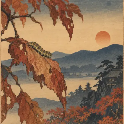 Deep Into Autumn - poem by - Matsuo Basho