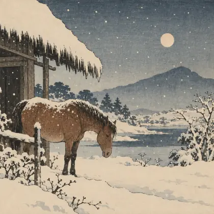 Even That Old Horse - poem by - Matsuo Basho