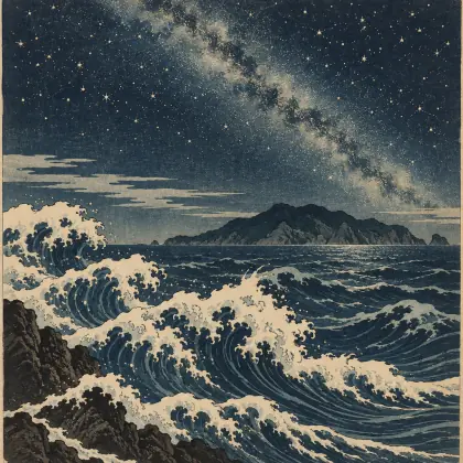 How Wild the Sea Is - poem by - Matsuo Basho