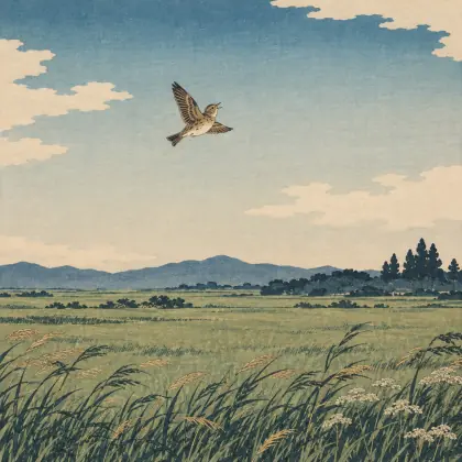 Midfield - poem by - Matsuo Basho