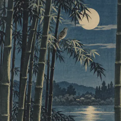 Moonlight Slanting - poem by - Matsuo Basho