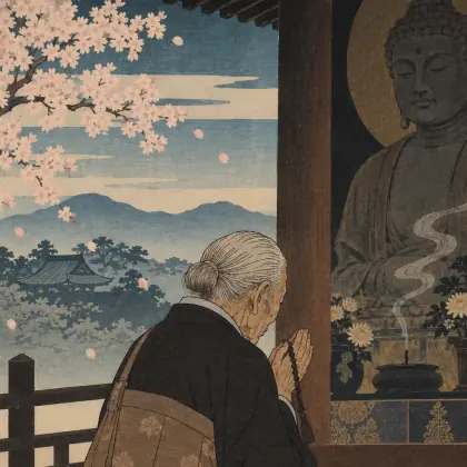 On Buddha's Deathday - poem by - Matsuo Basho
