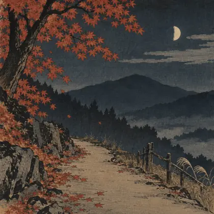 On This Road - poem by - Matsuo Basho