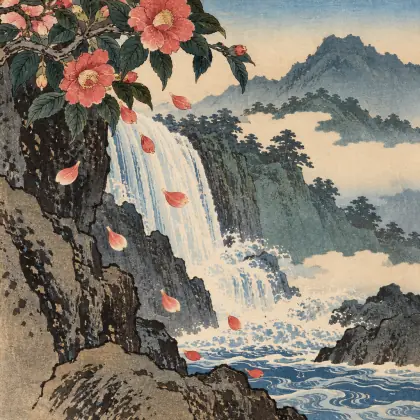 Petals of the Mountain Rose - poem by - Matsuo Basho