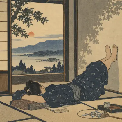 Taking a Nap - poem by - Matsuo Basho