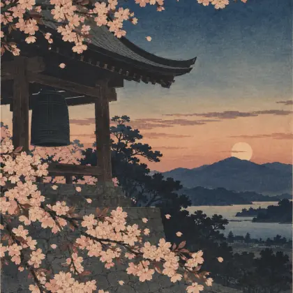 Temple Bells Die Out - poem by - Matsuo Basho