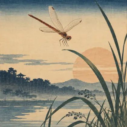 The Dragonfly - poem by - Matsuo Basho