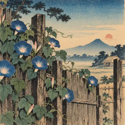 The Morning Glories - poem by - Matsuo Basho
