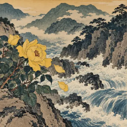 The Petals Tremble - poem by - Matsuo Basho