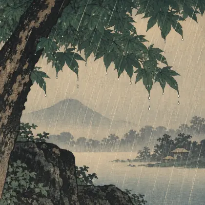 Under My Tree-roof - poem by - Matsuo Basho