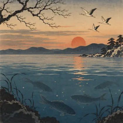 What Fish Feel - poem by - Matsuo Basho