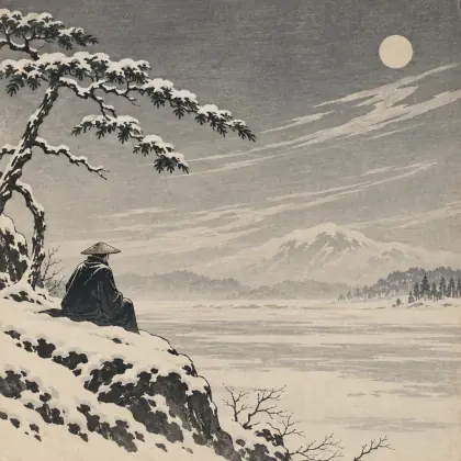 Winter Solitude - poem by - Matsuo Basho