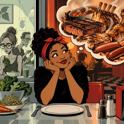 The Health-food Diner - poem by - Maya Angelou