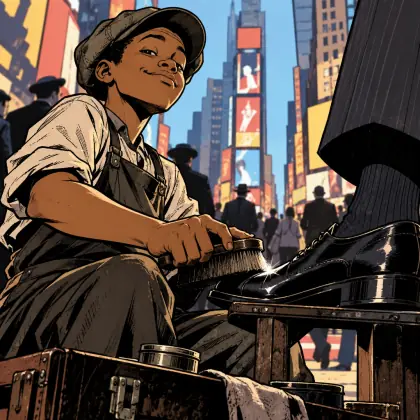 Times Square Shoeshine Composition - poem by - Maya Angelou