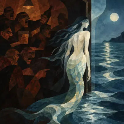 Fable of the Mermaid and the Drunks - poem by - Pablo Neruda