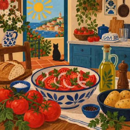 Ode to Tomatoes - poem by - Pablo Neruda