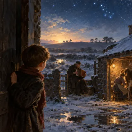 A Christmas Childhood - poem by - Patrick Kavanagh
