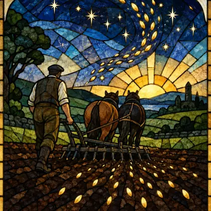 To the Man After the Harrow - poem by - Patrick Kavanagh