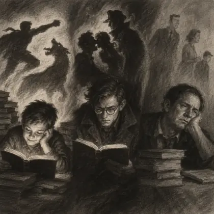 A Study of Reading Habits - poem by - Philip Larkin