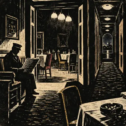 Friday Night at the Royal Station Hotel - poem by - Philip Larkin