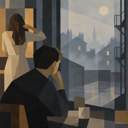 Waiting for Breakfast, While She Brushed Her Hair’ - poem by - Philip Larkin