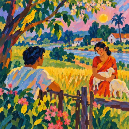 The Gardener 17: the Yellow Bird Sings - poem by - Rabindranath Tagore