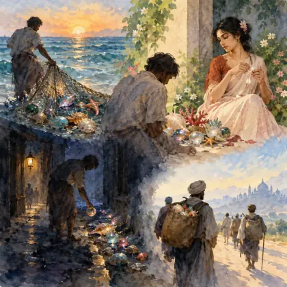 The Gardener 3: in the Morning I Cast My Net - poem by - Rabindranath Tagore