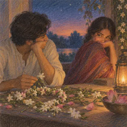 The Gardener 39: Try to Weave a Wreath - poem by - Rabindranath Tagore