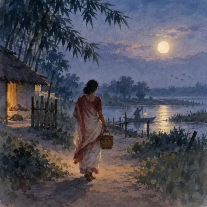 The Gardener 54: Where Do You Hurry with Your Basket - poem by - Rabindranath Tagore