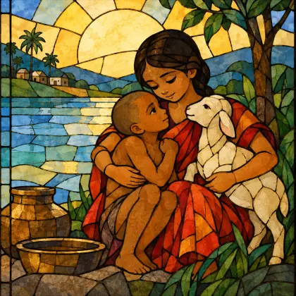 The Gardener 77: Little Daughter - poem by - Rabindranath Tagore