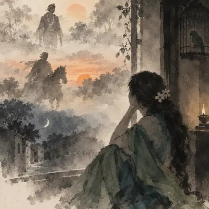 The Gardener 8: When the Lamp Went Out - poem by - Rabindranath Tagore