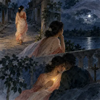 The Gardener 9: When I Go Alone at Night - poem by - Rabindranath Tagore