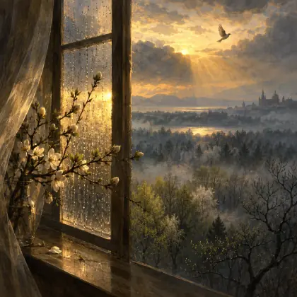 In April - poem by - Rainer Maria Rilke