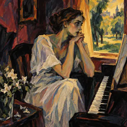 Piano Practice - poem by - Rainer Maria Rilke